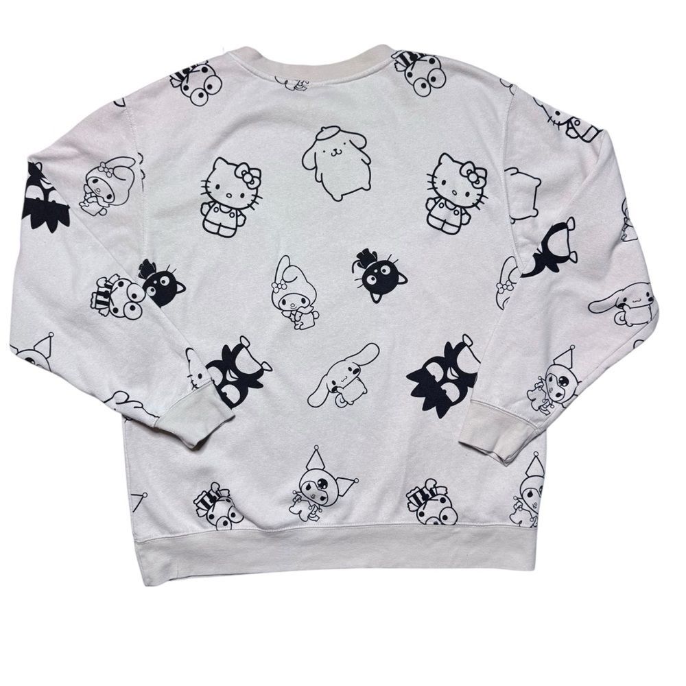 Sanrio Hello Kitty And Friends Tan All-Over Print Sweatshirt Size XL - Picture 2 of 5